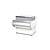 Rapa Lada kasowa prosty narożnik, 1000x820x(h)910 mm z białym frontem
