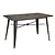 Bolero Stół zewnętrzny 1200x760x(h)760 mm, ciemne drewno