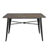 Bolero Wyprzedaż - Stół zewnętrzny 1200x760x(h)760 mm, ciemne drewno