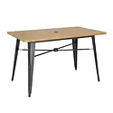 Bolero Stół zewnętrzny 1200x760x(h)760 mm, jasne drewno