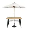 Bolero Stół zewnętrzny 1200x760x(h)760 mm, jasne drewno