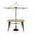 Bolero Stół zewnętrzny 1200x760x(h)760 mm, jasne drewno