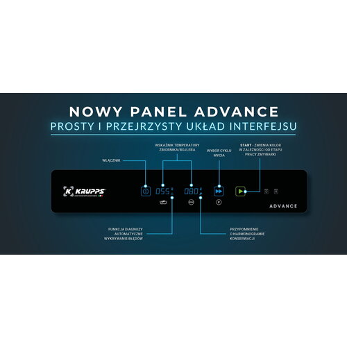 Krupps Undercounter dishwasher for glass and plates 500X500 mm with touch display, up to 40 baskets/h Krupps Undercounter dishwasher for glass and plates 500X500 mm with touch display, up to 40 baskets/h