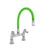 XXLselect Two-hole freestanding sink tap with flexible spout, 530 mm long, green