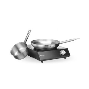 Hendi Induction cooker 3.5 kW, 320x395x(h)95mm with pot and frying pan included Hendi Induction cooker 3.5 kW, 320x395x(h)95mm with pot and frying pan included