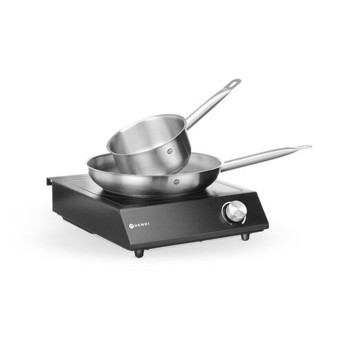 Hendi Induction cooker 3.5 kW, 320x395x(h)95mm with pot and frying pan included Hendi Induction cooker 3.5 kW, 320x395x(h)95mm with pot and frying pan included