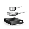 Hendi Induction cooker 3.5 kW, 320x395x(h)95mm with pot and frying pan included Hendi Induction cooker 3.5 kW, 320x395x(h)95mm with pot and frying pan included