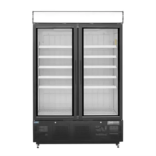 Polar Refrigeration 2-door glass freezer cabinet, 920 L, -22 °C to -18 °C Polar Refrigeration 2-door glass freezer cabinet, 920 L, -22 °C to -18 °C