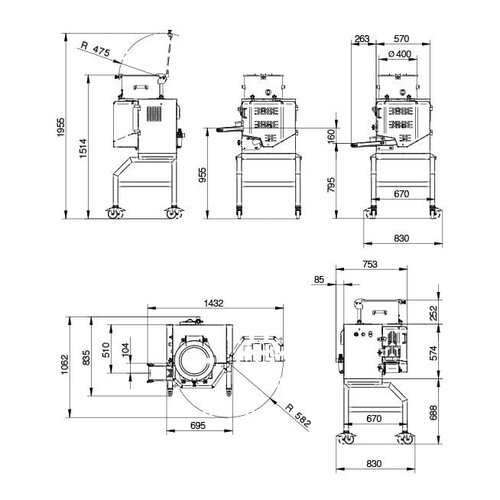 Resto Quality Automatyczna prasa do mięsa, hamburgerów, klopsików 0,9 kW, 6000 szt./h Resto Quality Automatyczna prasa do mięsa, hamburgerów, klopsików 0,9 kW, 6000 szt./h