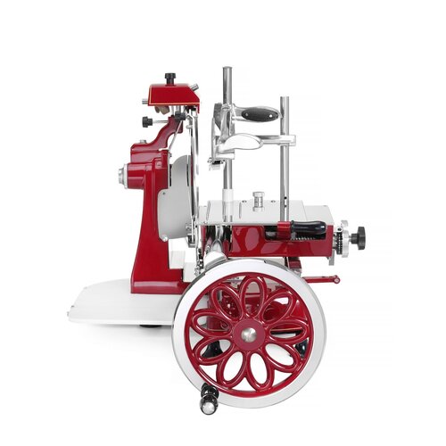 Hendi Krajalnica Retro do wędlin i serów Ø350 mm, czerwona