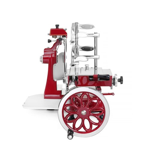 Hendi Krajalnica Retro do wędlin i serów Ø350 mm, czerwona