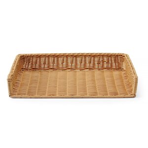 Hendi Kosz prostokątny z polirattanu 595x395x(h)105mm, beżowy Hendi Kosz prostokątny z polirattanu 595x395x(h)105mm, beżowy