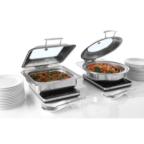 Hendi Podgrzewacz indukcyjny okrągły ze uchylną pokrywą 5 L, 405x435x(h)190mm Hendi Podgrzewacz indukcyjny okrągły ze uchylną pokrywą 5 L, 405x435x(h)190mm