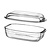 Duralex Naczynie żaroodporne z pokrywą OVENCHEF 370x215x(h)140mm, transparentny