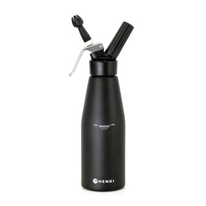 Hendi Syfon do bitej śmietany Kitchen Line, 0,95L, Ø95x(h)320mm, czarny Hendi Syfon do bitej śmietany Kitchen Line, 0,95L, Ø95x(h)320mm, czarny