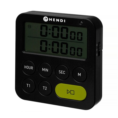 Hendi Timer dwuzakresowy 82x20x(h)86mm, czarny Hendi Timer dwuzakresowy 82x20x(h)86mm, czarny