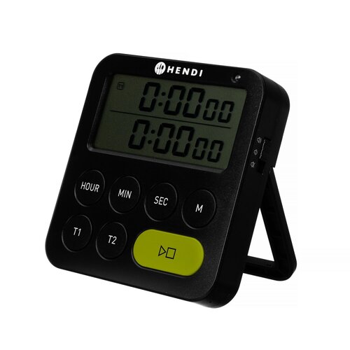 Hendi Timer dwuzakresowy 82x20x(h)86mm, czarny Hendi Timer dwuzakresowy 82x20x(h)86mm, czarny