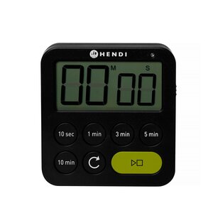 Hendi Timer jednozakresowy 82x20x(h)88mm, czarny Hendi Timer jednozakresowy 82x20x(h)88mm, czarny