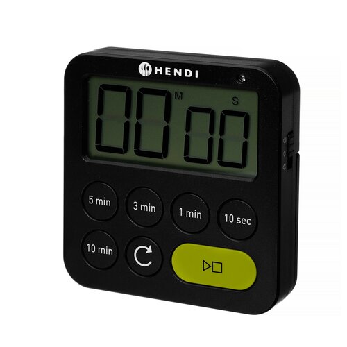 Hendi Timer jednozakresowy 82x20x(h)88mm, czarny Hendi Timer jednozakresowy 82x20x(h)88mm, czarny