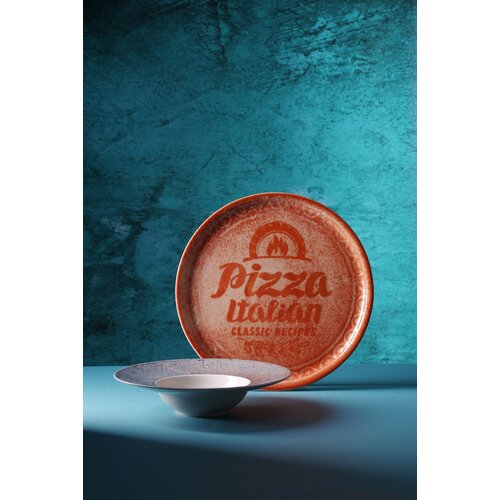Hendi Talerz do pizzy Recipe Collection Brick Red Ø310mm, czerwony Hendi Talerz do pizzy Recipe Collection Brick Red Ø310mm, czerwony