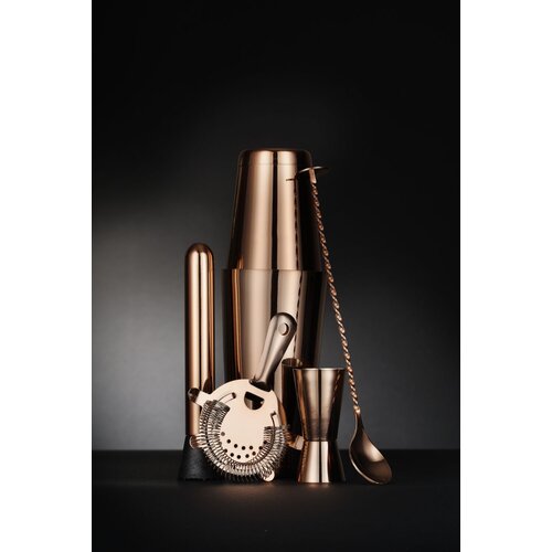 BarUp Zestaw barmański w tubie Ø120x(h)320mm, miedziany BarUp Zestaw barmański w tubie Ø120x(h)320mm, miedziany