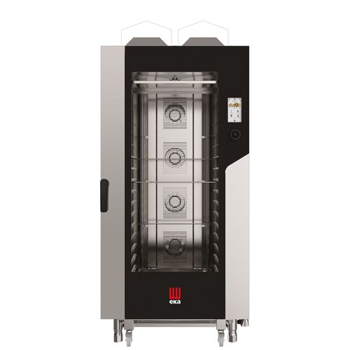 EKA Piec konwekcyjno-parowy Millennial Touch Screen Bakery 16x 600x400 mm, gazowy 30 kW z automatycznym systemem myjącym EKA Piec konwekcyjno-parowy Millennial Touch Screen Bakery 16x 600x400 mm, gazowy 30 kW z automatycznym systemem myjącym