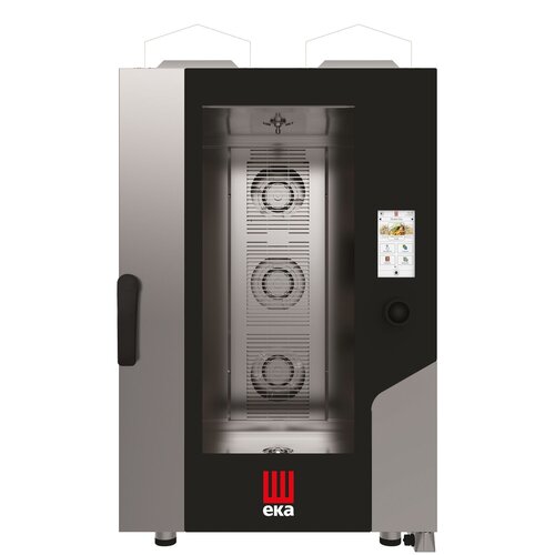 EKA Piec konwekcyjno-parowy Millennial Touch Screen Gastro 11x GN 1/1, gazowy 17.5 kW z automatycznym systemem myjącym EKA Piec konwekcyjno-parowy Millennial Touch Screen Gastro 11x GN 1/1, gazowy 17.5 kW z automatycznym systemem myjącym
