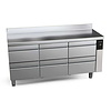 Fagor Refrigeration table with 6 drawers from 0 to 8 °C, 416 l, 1717x600x(h)850mm side unit