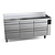 Fagor Refrigeration table with 6 drawers from 0 to 8 °C, 416 l, 1717x600x(h)850mm side unit