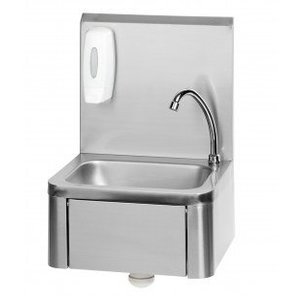 Saro Wash Basin 310x375x(h)190 mm with Back Panel and Soap Dispenser