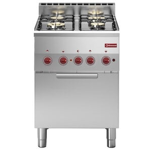 Diamond Gas Cooker with 4 Burners and Electric Oven GN 2/3, 16,8 kW - Copy Diamond Gas Cooker with 4 Burners and Electric Oven GN 2/3, 16,8 kW - Copy