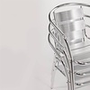 Bolero Silver Stackable Aluminum Chair for Outdoor Use (Pack of 4) - Copy