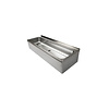 XXLselect Umywalka dwustanowiskowa 1200x425x(h)265 mm odpływ centralny