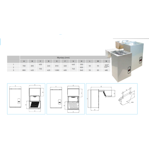 Resto Quality Agregat chłodniczy od -5 do 5°C , 0.375 kW Resto Quality Agregat chłodniczy od -5 do 5°C , 0.375 kW