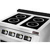 Resto Quality Induction cooker with 6 burners on an open base, 21 kW