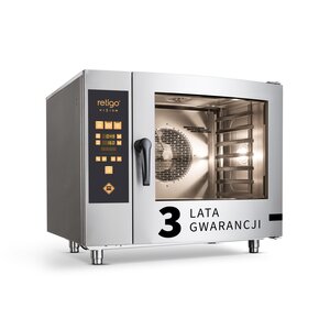 Retigo Piec konwekcyjno-parowy 6 x GN 1/1 elektryczny, 10,9 kW, natryskowy z myciem