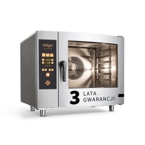 Retigo Piec konwekcyjno-parowy natryskowy z systemem myjącym 6 x GN 1/1, gazowy 13 kW Retigo Piec konwekcyjno-parowy natryskowy z systemem myjącym 6 x GN 1/1, gazowy 13 kW