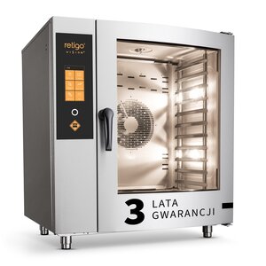 Retigo Piec konwekcyjno-parowy iniekcyjny 10x GN 1/1, elektryczny, 18.6 kW, 400V z natryskiem