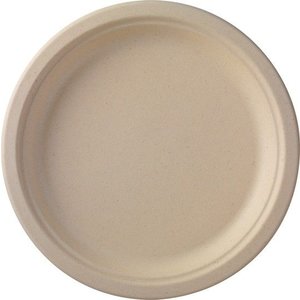 Duni Round Bagassa Desert Plate Ø260 mm, Brown, Biodegradable (Pack of 500) Duni Round Bagassa Desert Plate Ø260 mm, Brown, Biodegradable (Pack of 500)