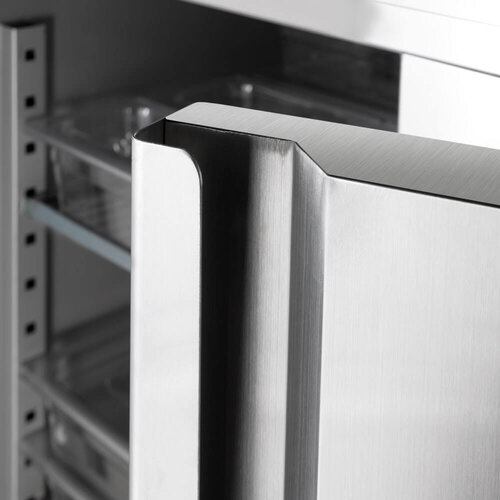 Stalgast 2-door refrigerated cabinet, 1300 L, stainless steel, 2 °C to 8 °C Stalgast 2-door refrigerated cabinet, 1300 L, stainless steel, 2 °C to 8 °C