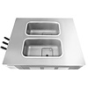 Resto Quality Stacjonarna maszyna do lodów włoskich 2x10 L, 2,1 kW, 230V, 2 smaki lodów + mix