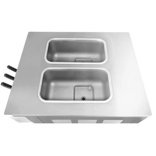 Resto Quality Stationary soft ice cream machine 2x7.2 L, 3.2 kW, 230/400V, 2 flavors of ice cream + mix with rainbow system Resto Quality Stationary soft ice cream machine 2x7.2 L, 3.2 kW, 230/400V, 2 flavors of ice cream + mix with rainbow system