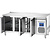 Stalgast 3-door refrigerated table with sink from 0 to 8°C. side unit
