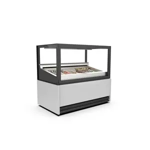 XXLselect Refrigerated ice cream display case, 10 trays, 1360x800x(h)1250 mm XXLselect Refrigerated ice cream display case, 10 trays, 1360x800x(h)1250 mm