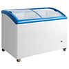 XXLselect Glass Top Ice Cream and Frozen Food Freezer 361L, from -18°C