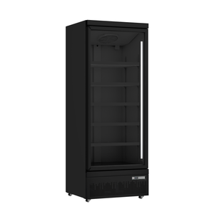 Saro Glass refrigerated cabinet 614L, 1°C to 10°C with a cooling unit at the bottom Saro Glass refrigerated cabinet 614L, 1°C to 10°C with a cooling unit at the bottom