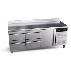 Fagor Stół chłodniczy z 4 szufladami od 0 do 8 °C, 428 l, 1792x700x(h)850mm, agregat boczny Fagor Stół chłodniczy z 4 szufladami od 0 do 8 °C, 428 l, 1792x700x(h)850mm, agregat boczny