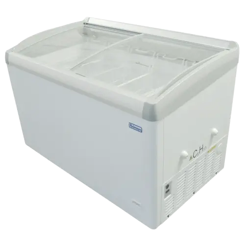 XXLselect Zamrażarka do do lodów i mrożonek 359L z pokrywą przeszkloną, od -18°C