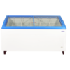 XXL Select 511L ice cream and frozen food freezer with glass lid, from -18°C