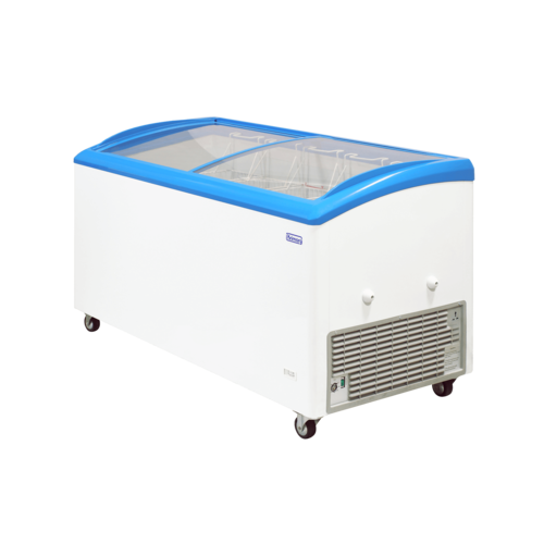 XXLselect Zamrażarka do do lodów i mrożonek 511L z pokrywą przeszkloną, od -18°C